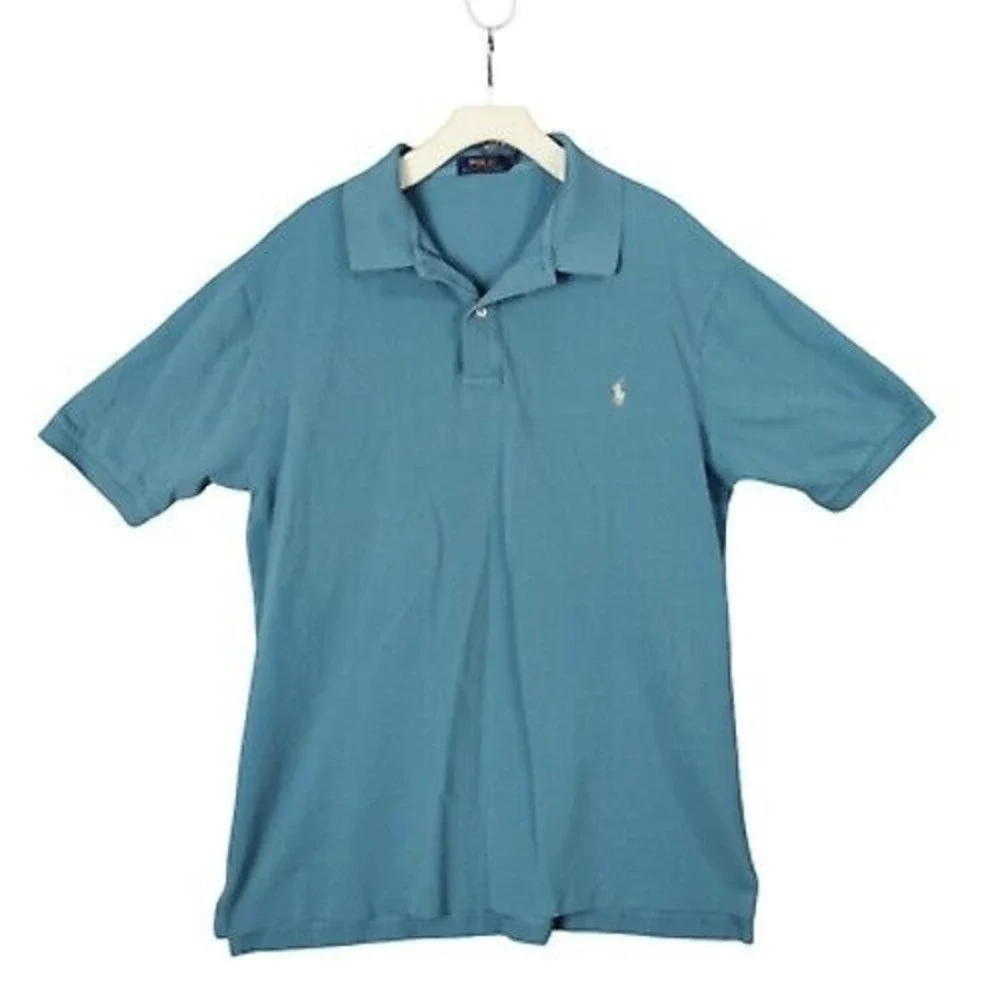Polo‎ Ralph Lauren Polo Shirt Classic Fit Casual Blue Mens Size 2XLTall Granola